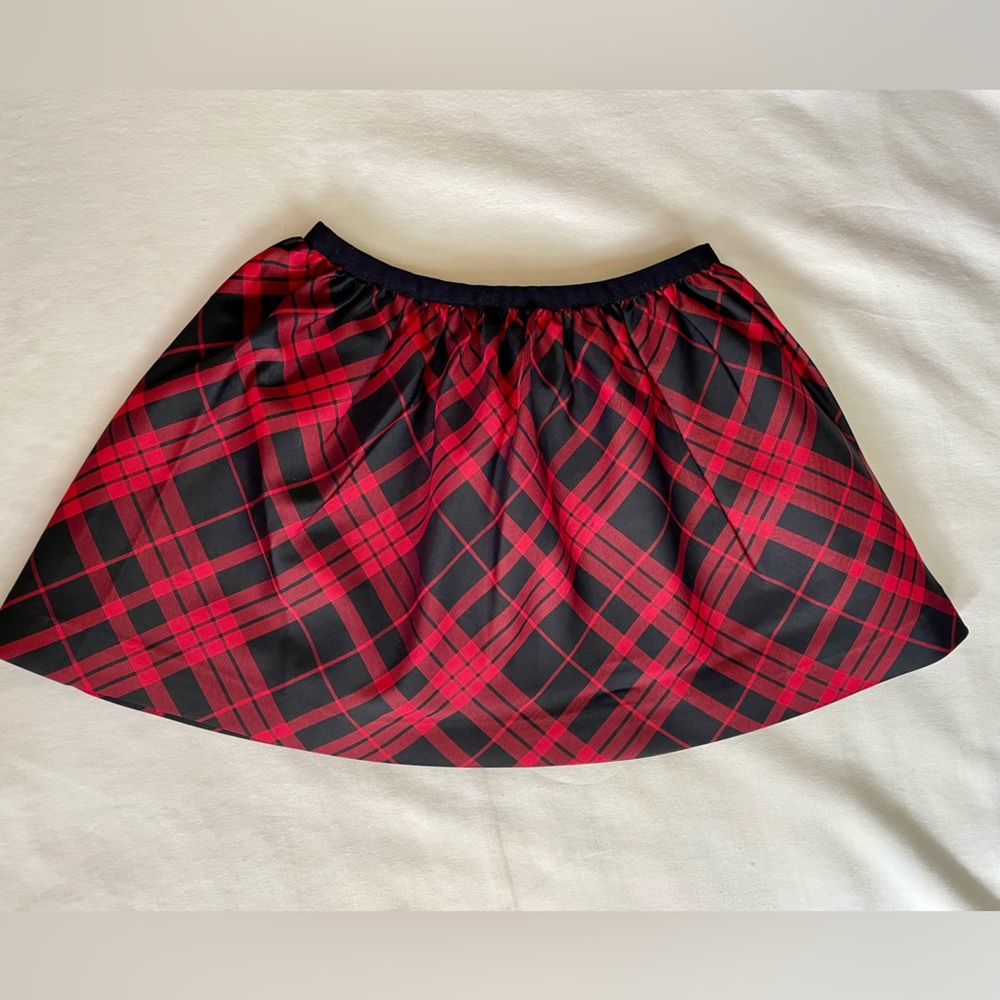 Girls Polo Ralph Lauren Red and Black Plaid Skirt